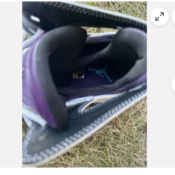 Air Jordan Flight Club 91 men sz 11 white/blue lagoon 555475-105 Shoes Rare New - Picture 4 of 12